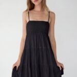 Smocked Tiered Mini Dress