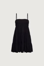 Smocked Tiered Mini Dress - Image 3