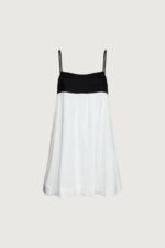 Contrast Babydoll Midi Dress - Image 6