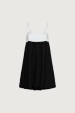 Contrast Babydoll Midi Dress - Image 5