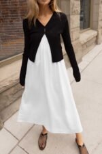 Gathered Neckline Maxi Dress - Image 4