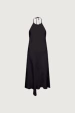 Linen Blend Halter Neck Midi Dress - Image 6