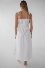 Shirred Bodice Midi Dress - Image 4