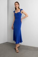 Sweetheart Neckline Corset Midi Dress - Image 2