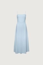 Linen Blend Midi Dress - Image 6
