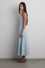 Linen Blend Midi Dress - Image 5