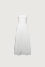 Linen Blend Midi Dress - Image 3