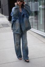 Oversized Vintage Denim Jacket - Image 3