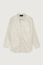 Vegan Leather Shirt Jacket - Image 5
