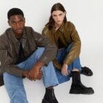 Vegan Leather Shirt Jacket