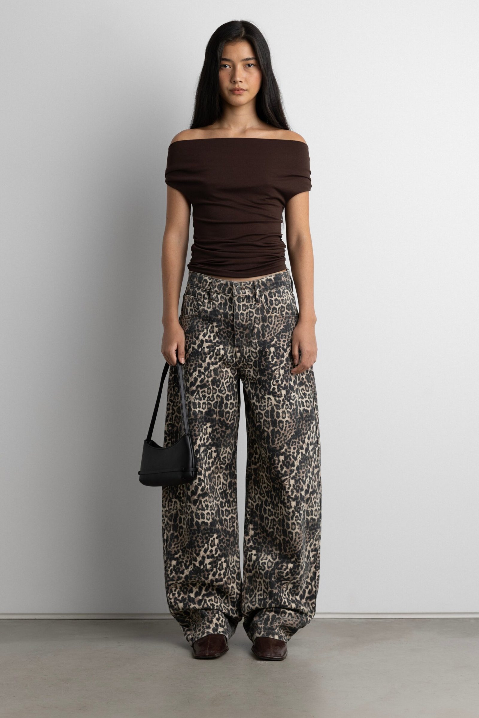 Jean-14003_Leopard-1.jpg Barrel Leg Denim Jean - Image 1