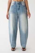27" CURVE LEG MID RISE DENIM JEAN - Image 6