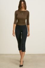 Boatneck Mid-Sleeve Top - Image 6
