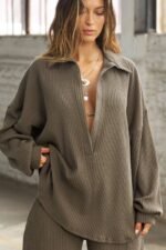 Deep V Pullover
