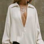 Deep V Pullover