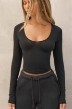 Scoop Neck Long Sleeve