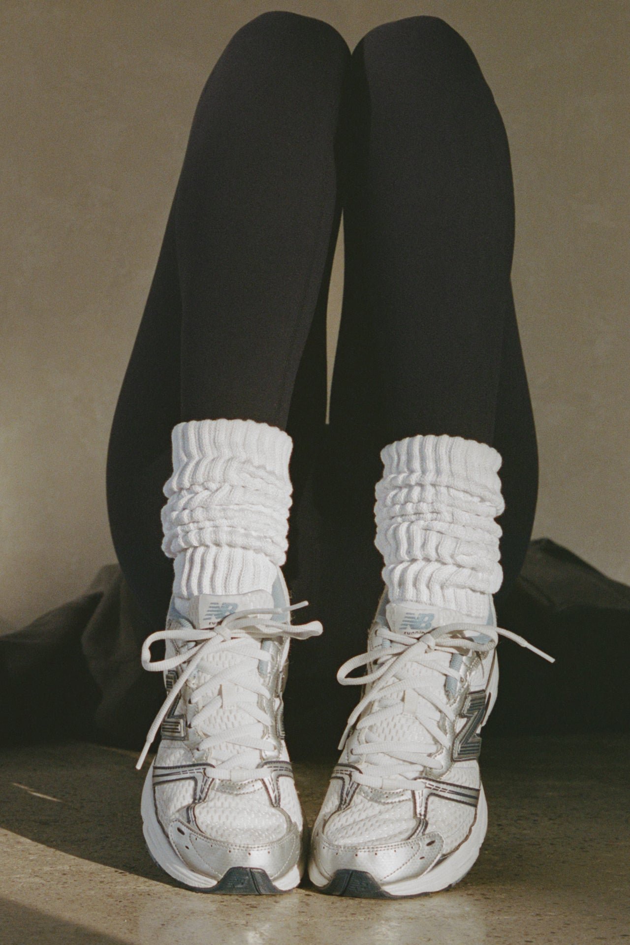 Joah-Brown-Scrunch-Sock-Classic-White-Front01_84083f4f-713e-4ce8-9f10-b03bb7ee25ec.jpg Scrunch Sock - Image 1