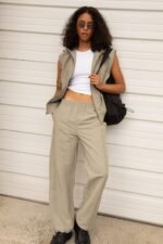 Nylon Parachute Wide Leg Pant - Image 2