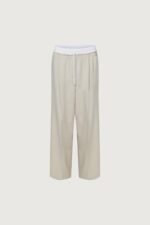 Exposed Elastic Waistband Dress Pant - Image 4