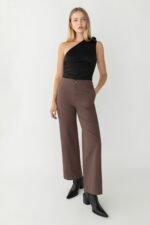 Regular Length Twill Wide Leg Pant - Image 3
