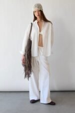 Linen Blend Wide Leg Pant - Image 2