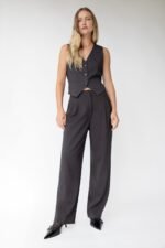Straight Leg High-Rise Trouser