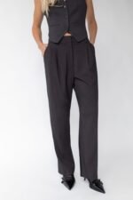 Straight Leg High-Rise Trouser - Image 3