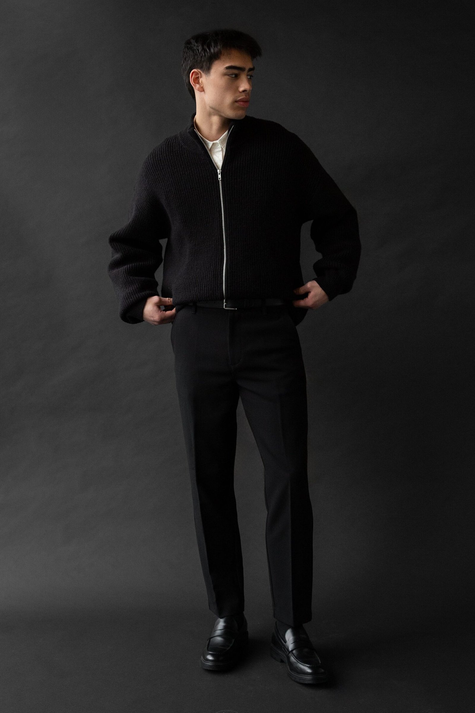 Pant-13078_Black-1.jpg Relaxed Fit Trouser - Image 1