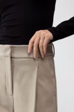 High-Rise Straight Leg Trouser With Pleats - Image 2
