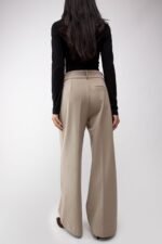 High-Rise Straight Leg Trouser With Pleats - Image 3