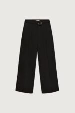 High-Rise Wide Leg Belt Detail Trouser - Image 5