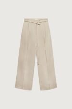 High-Rise Wide Leg Belt Detail Trouser - Image 6