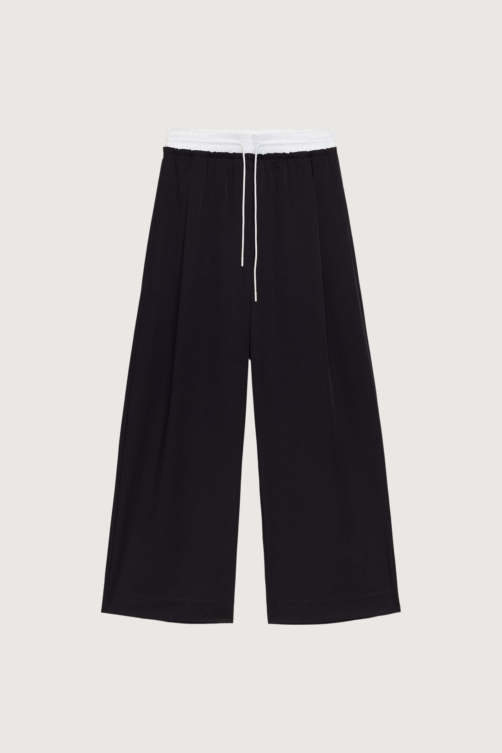 Pant-13611_Black-1.jpg Exposed Drawstring Waist Trouser - Image 1