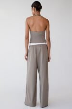 Exposed Drawstring Waist Trouser - Image 4