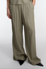 Crinkled Rayon Elastic Waist - Image 2