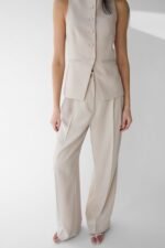 Double Pleated Wide Leg Pant - Image 3