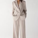 High Rise Straight Legtencel Trouser