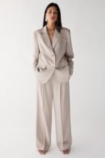 High Rise Straight Legtencel Trouser