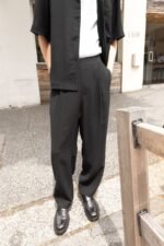 Crinkled Pleated Trouser
