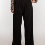 Wide Leg Trouser With Belt