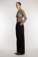 Wide Leg Trouser With Belt - Image 2