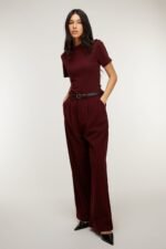 Wide Leg Trouser With Belt - Image 4