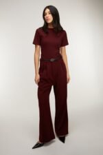 Wide Leg Trouser With Belt - Image 6