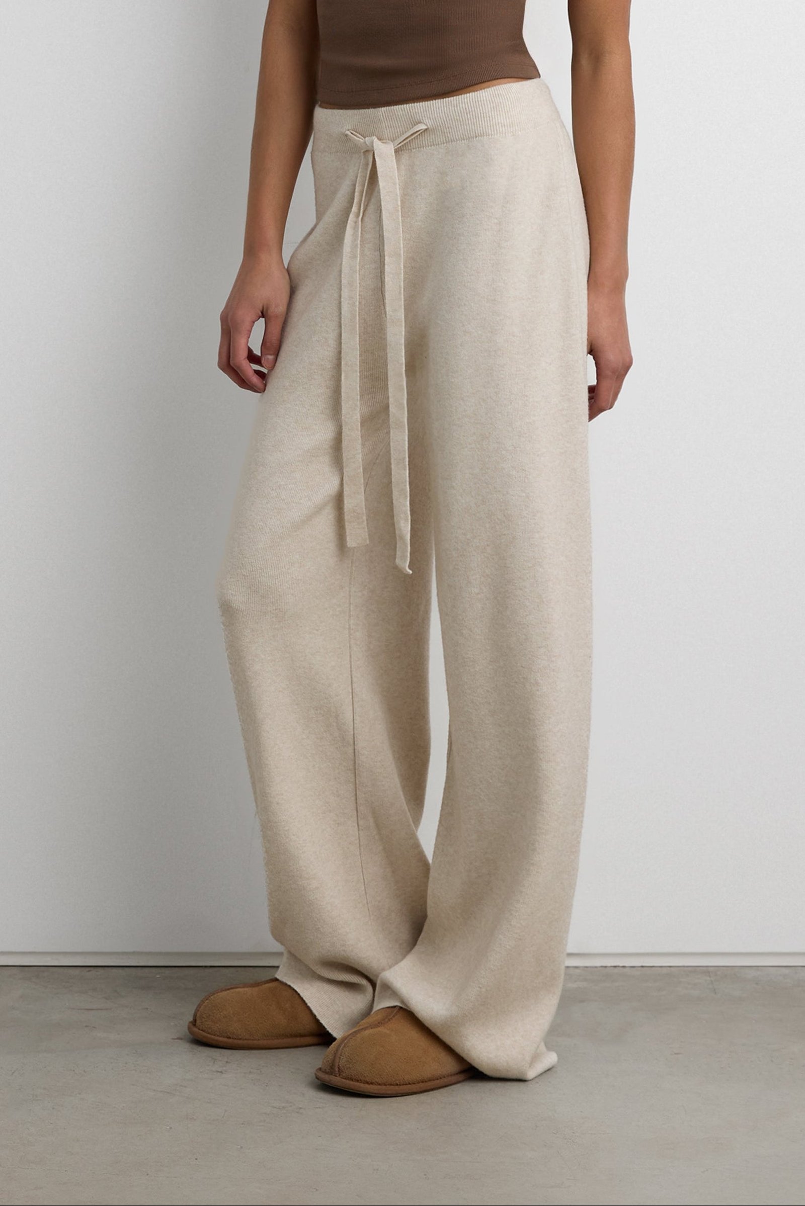 Pant-14435_Oatmeal-1.jpg Ultra Soft Knit Pant - Image 1