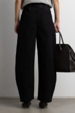 Cropped Length Twill Barrel Leg Pant - Image 2