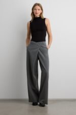 Front Wrap Straight Leg Trouser - Image 4