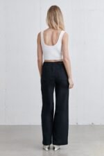 Long Length Twill Wide Leg Pant - Image 3