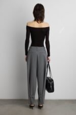 Wide Leg Trouser With Double Belt Detail - Image 5