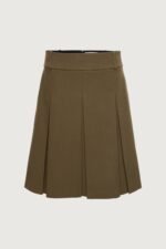 Pleated Midi A-Line Skirt - Image 4