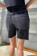 Mid Thigh Black Jean Short - Image 4